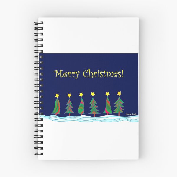 Item preview, Christmas Card "Stylized Christmas Trees at Night" designed and sold by CarolineLembke.