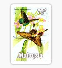 Malaysia Butterfly Print Sticker