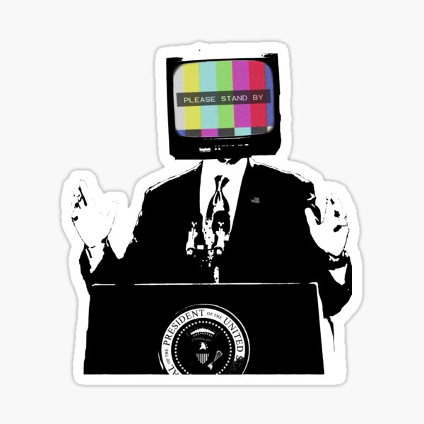 Television Rules The Nation Sticker By Austinrossi Redbubble