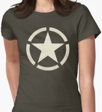 US Tanker Vintage Star Women's Fitted T-Shirt