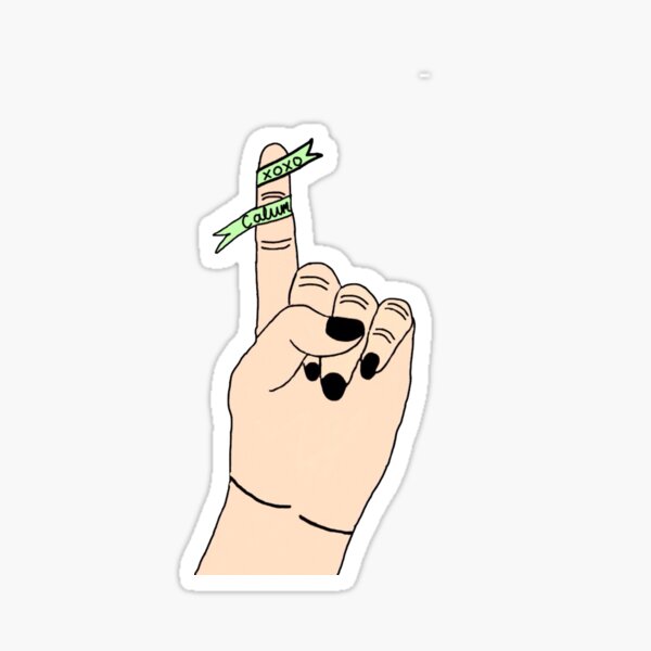 Wrapped Around Your Finger Stickers | Redbubble