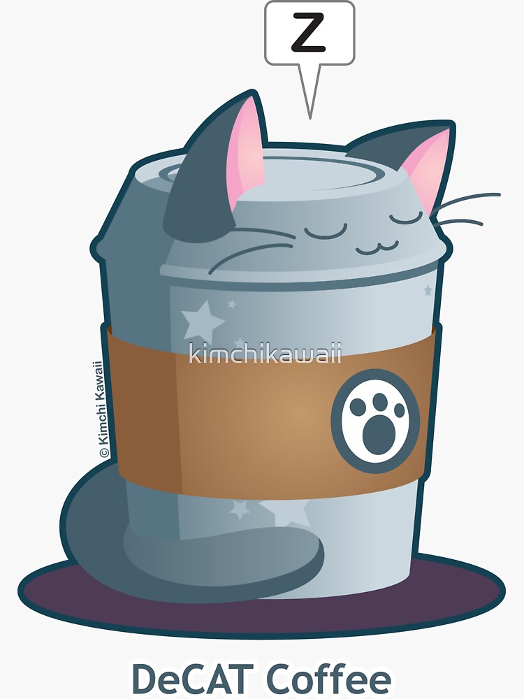 Cute Cat Coffee: Decaff Cat by kimchikawaii