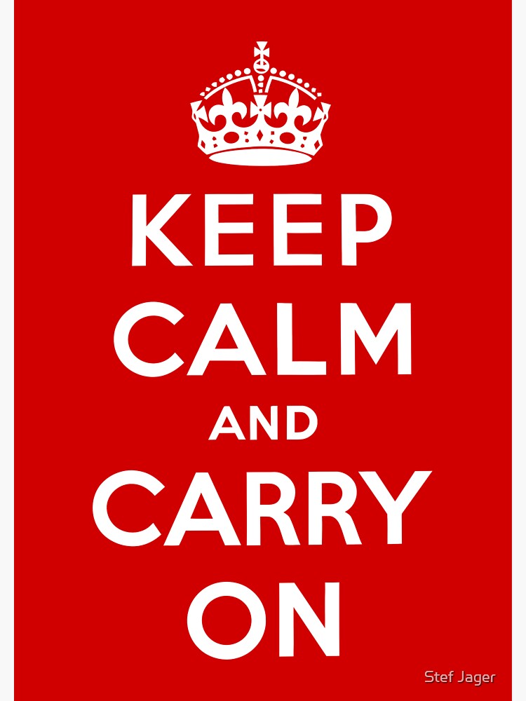 keep calm and carry on clipart