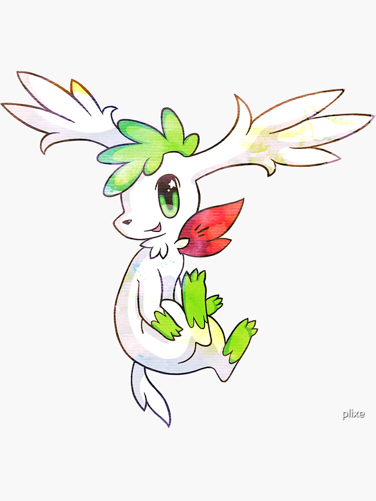 Shaymin: I Wanna Fly~ Sticker for Sale by plixe