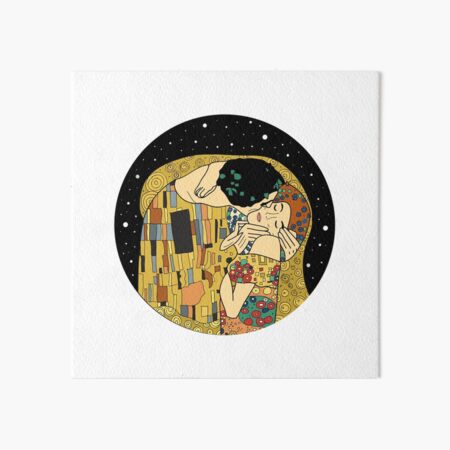 The Kiss Art Board Print