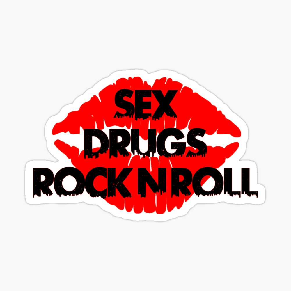 sex drugs and rock n roll party club tee | Art Print