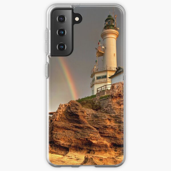 A Rainbow Beside Point Lonsdale Lighthouse, Victoria Samsung Galaxy Soft Case