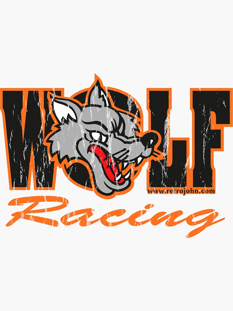 "Wolf Racing Motorcycles" Sticker for Sale by retrojohn Redbubble