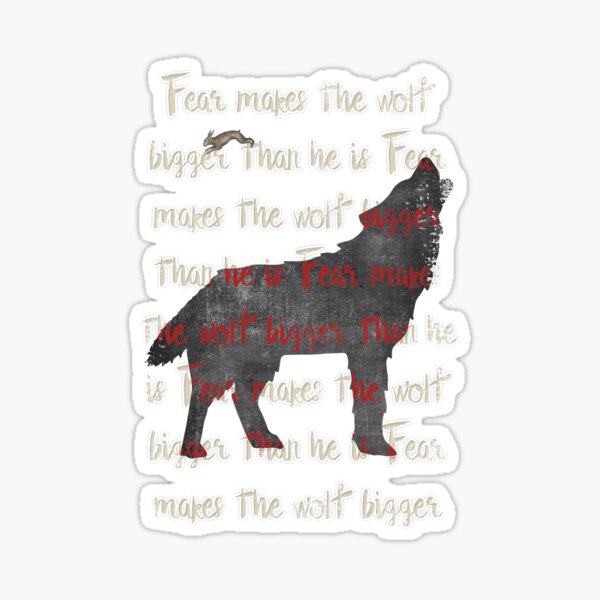 Fear the wolf Sticker