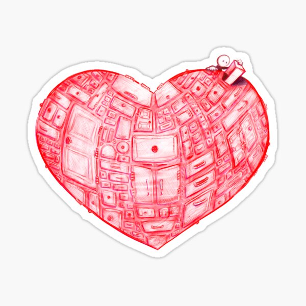 Heart Cabinet Sticker