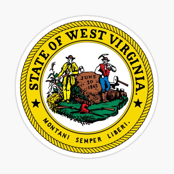West Virginia | State Seal | SteezeFactory.com Sticker
