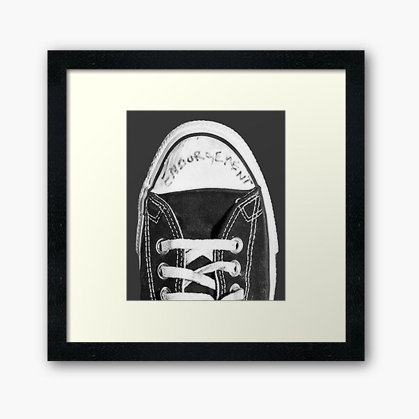 Converse Kurt Cobain Framed Art Print