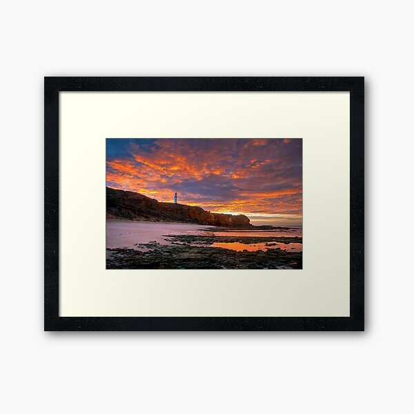First Light Over Split Point Lighthouse, Victoria Framed Art Print