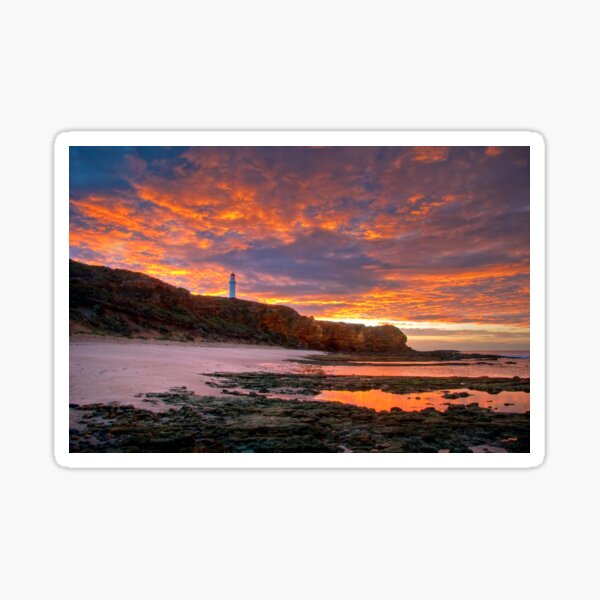 Item preview, First Light Over Split Point Lighthouse, Victoria designed and sold by ChristineJayne.