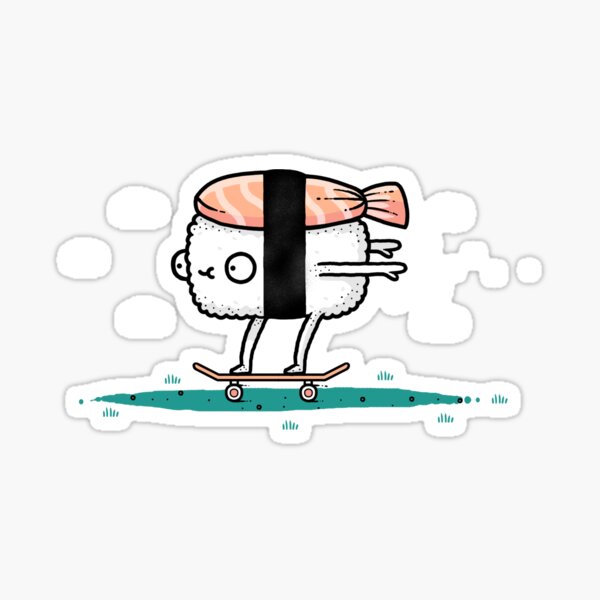 Sushi Skate Sticker