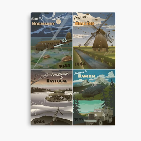 Item preview, European Campaign Collection - 101st Airborne Travel Poster designed and sold by The War Effort.
