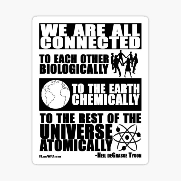 We Are All Connected Sticker