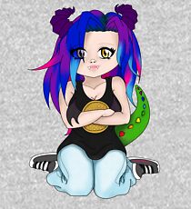 Chibi Galaxy Waffle Kids Pullover Hoodie