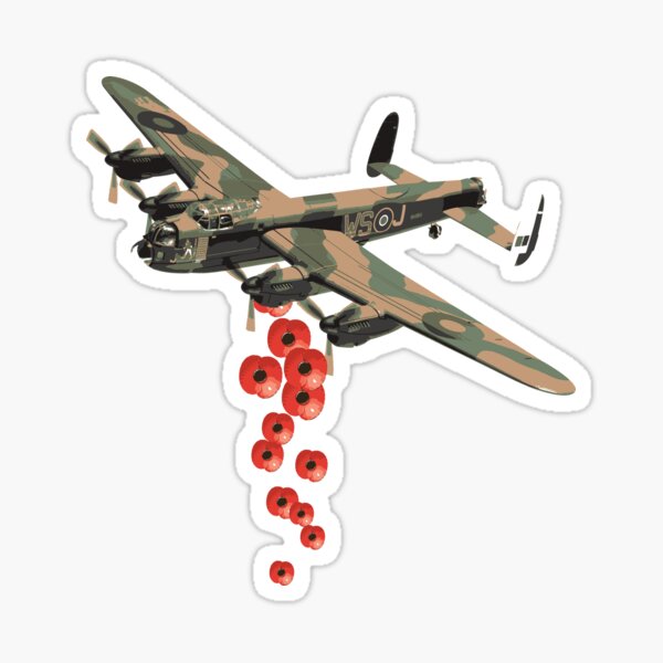 Lancaster Poppy Drop Sticker