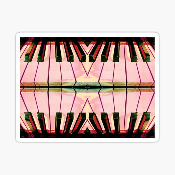 Hot Pink Hypnotic Kaleidoscope by Jerald Simon (Music Motivation) - musicmotivation.com Sticker
