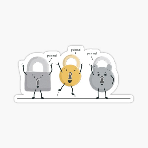 lock picking Sticker