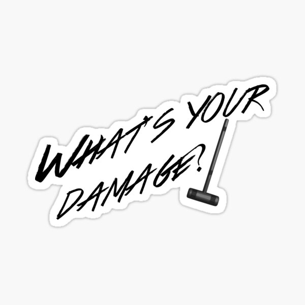 Item preview, What's Your Damage-Black designed and sold by Taylor Leonard.