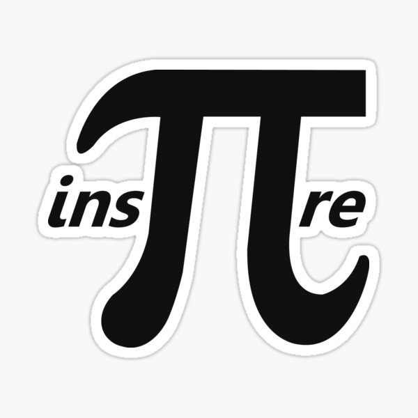 Pi Pirate Pi Day Math Funny Silly Humor Pun Nerd Geek Water Bottle Laptop  Vinyl Sticker | Gifts Under 5 Dollars