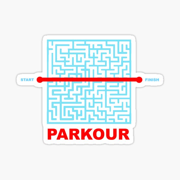 Details about   Decal Stickers Parkour Area Sign 20 03265 