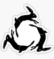 AFI DECEMBERUNDERGROUND COVERART–BLACK, WHITE OULTINE Sticker
