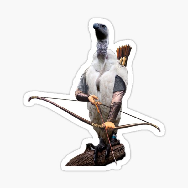 Griffon vulture Legolas Sticker