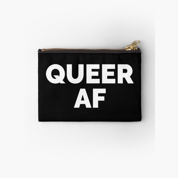Item preview, Queer AF white text designed and sold by NicheteesStore.