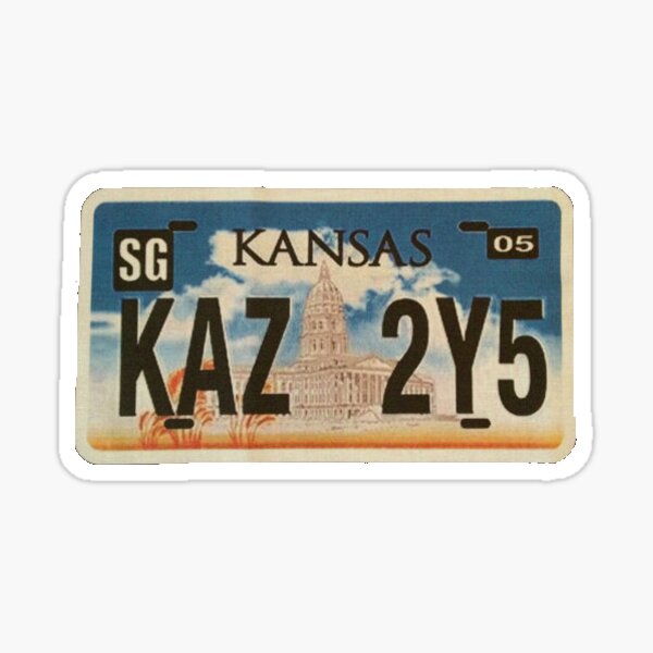 Supernatural - Logo and KAZ License Plate - 2 Vinyl Sticker Set — Logan Arch