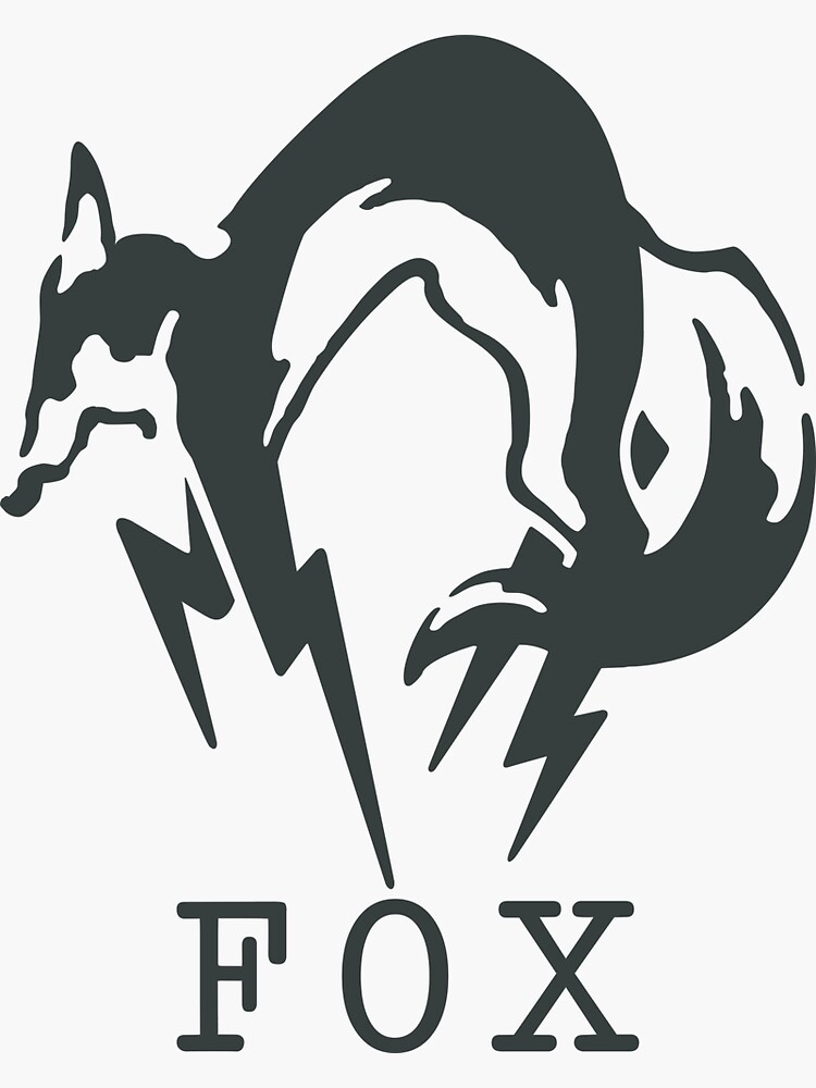 Metal Gear Solid - FOX (Black + Text)