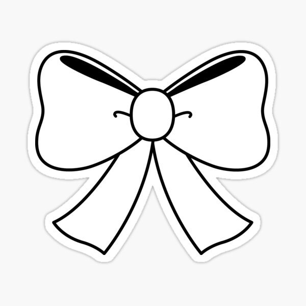 Red bow Sticker for Sale by jasminasheer