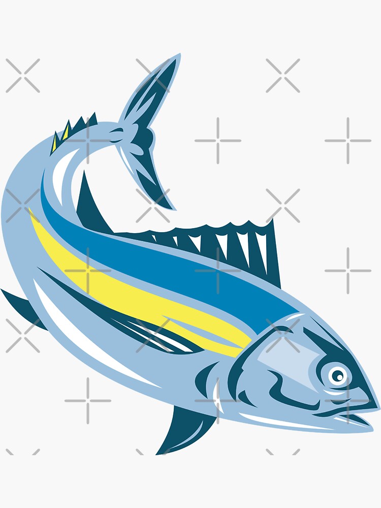 Albacore Tuna Fish Retro | Sticker