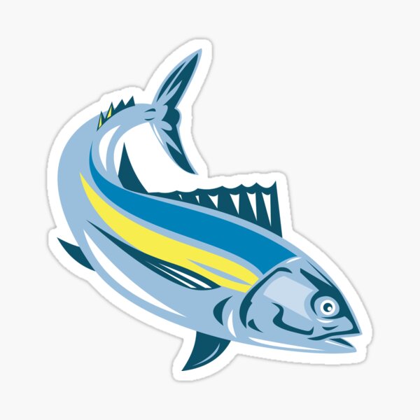 Albacore Tuna Fish Retro Sticker for Sale by patrimonio