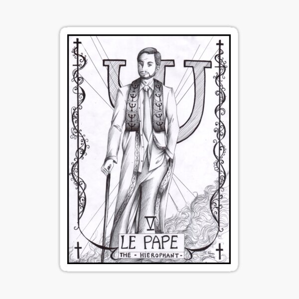 Hannibal tarots - Le pape Sticker