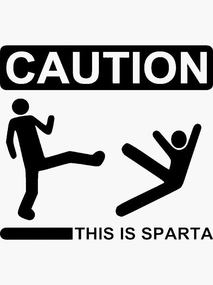 Caution: This is Sparta Patch + Sticker – PatchPanel