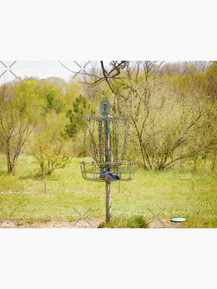 "Disc Golf Basket 7" Sticker for Sale by perkinsdesigns Redbubble