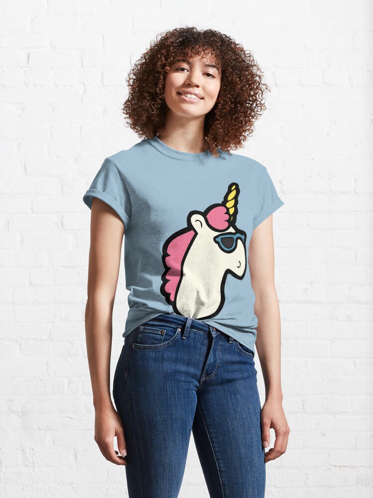 Alternate view of Unicorns Are Cool Pattern - Multi Classic T-Shirt