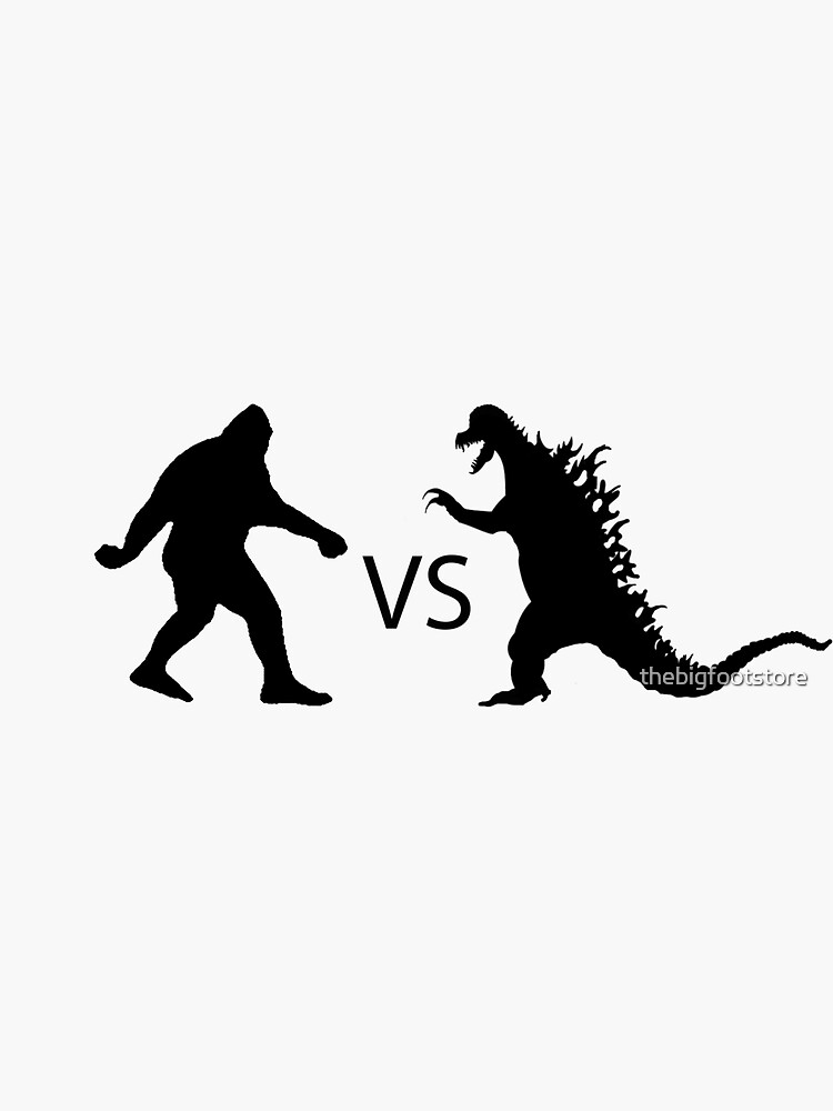 Bigfoot Vs Dinosaur Sticker By Thebigfootstore Redbubble 4059