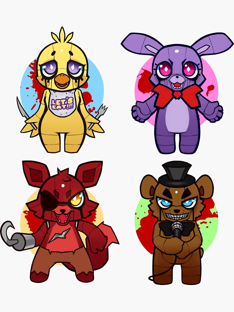 Chibi Five Nights at Freddy's - Fnaf - Sticker