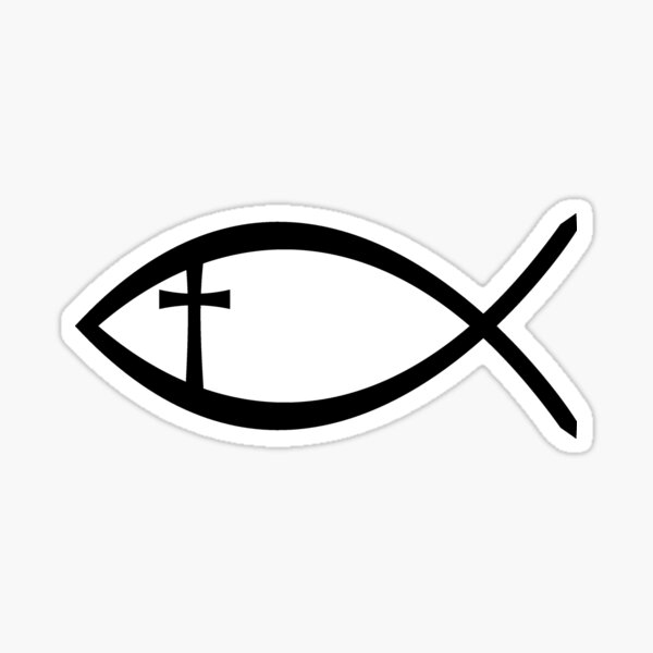 Ichthys Or IXOYE Christian Fish Orthodox Flag Outdoor Banner