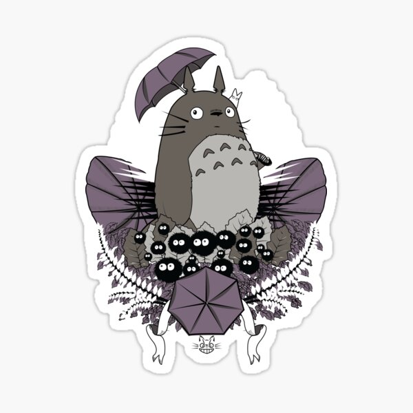 Download Totoro Stickers | Redbubble