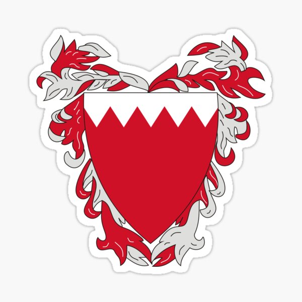 aufkleber sticker decal emblem flagge fahne landkarte karte Bahrain 