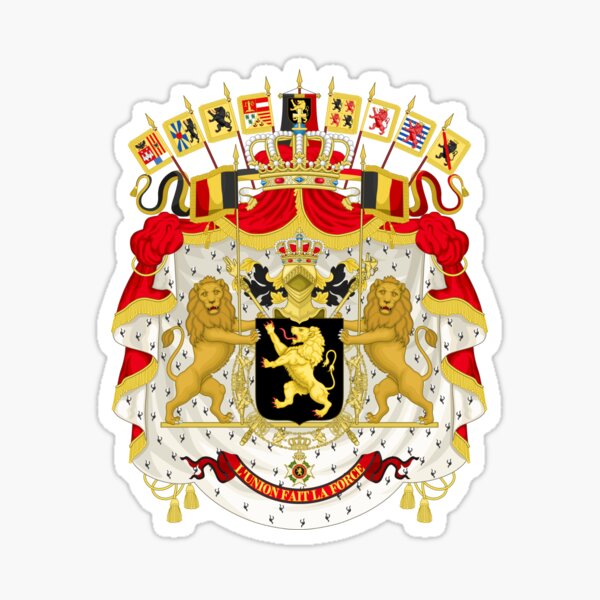 Sticker Sticker Car Sticker Coat of Arms Shield Flag Lowen Belgium 