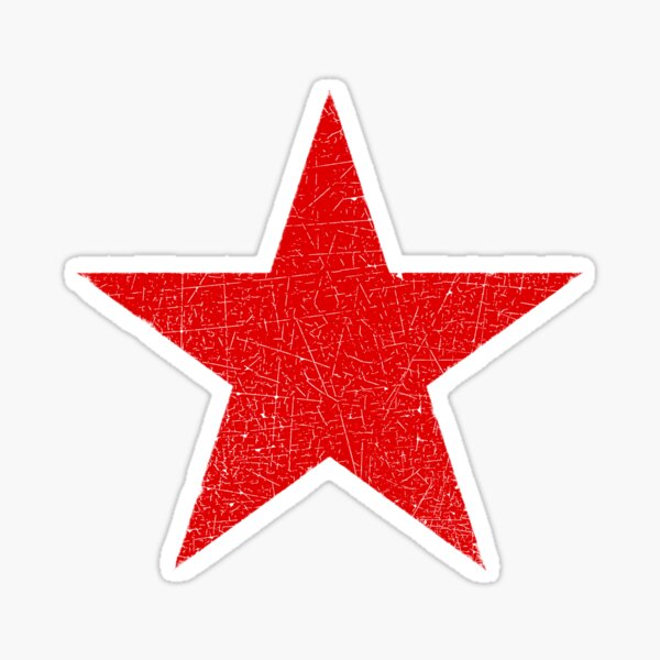Vintage Look Russian Red Star Sticker