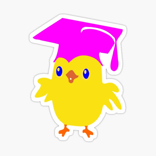 Pegatina «ღ°ټAdorable Nerd Chick on a Graduation Cap Clothing& Stickersټღ°»  de Fantabulous | Redbubble