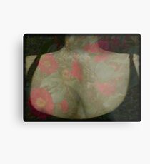 Camellia decolletage Metal Print