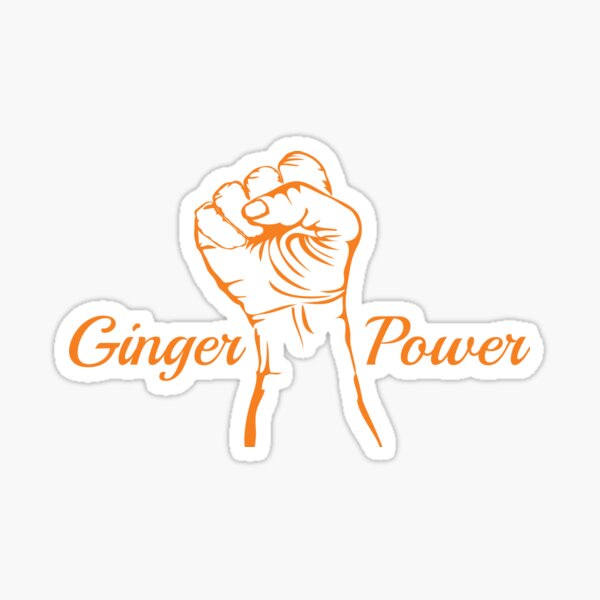 Ginger Power Sticker